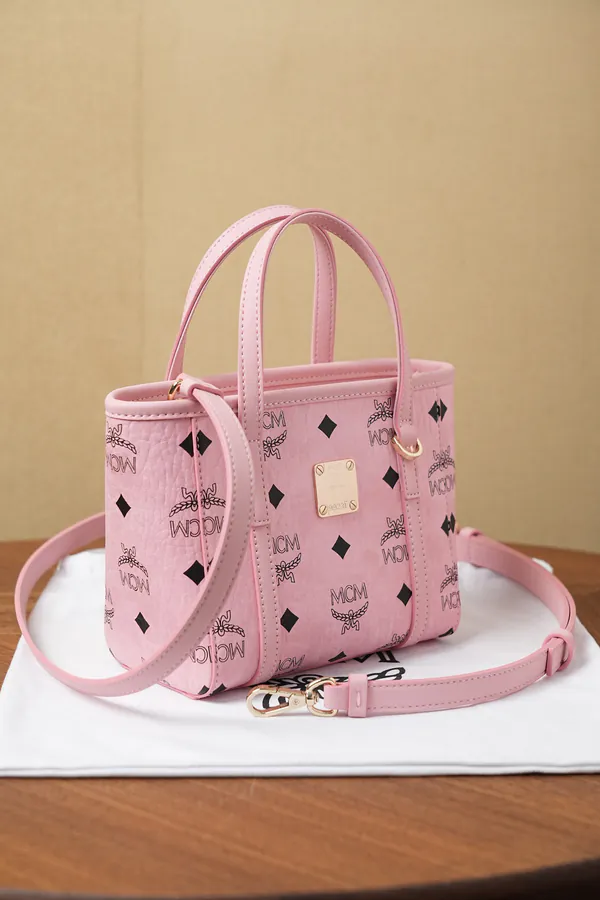 MCM Toni Visetos X Mini Bucket Bag