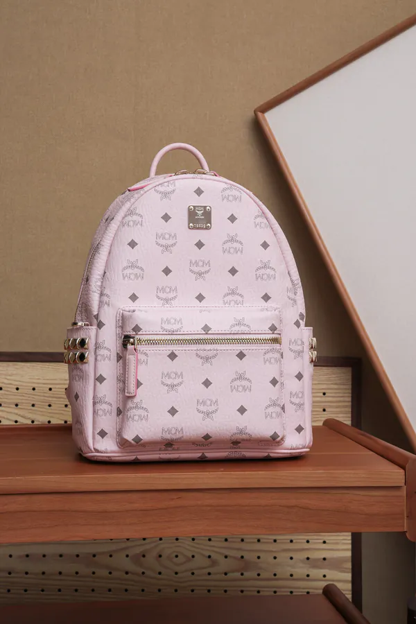 MCM Stark Visitos New Pink Mini Backpack