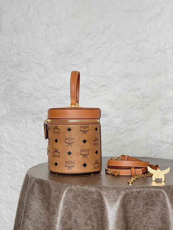 MCM Aren Visetos Bucket Bag