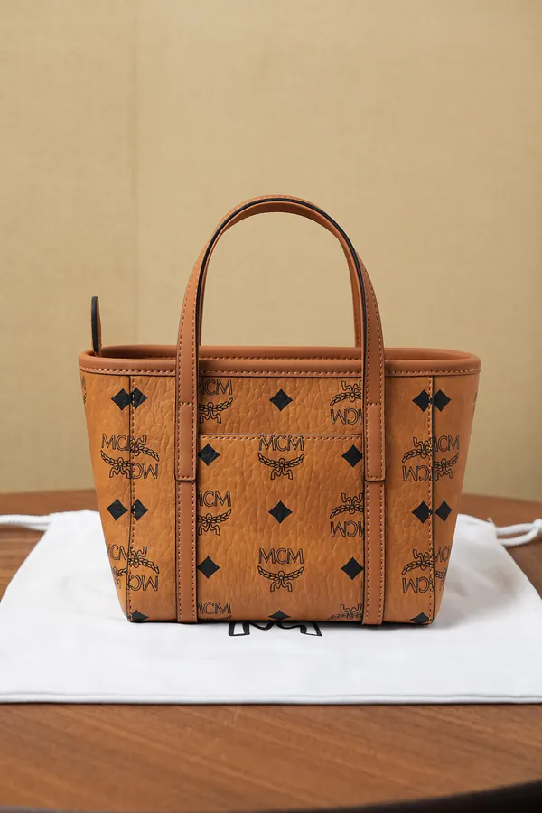 MCM Toni Visetos X Mini Bucket Bag