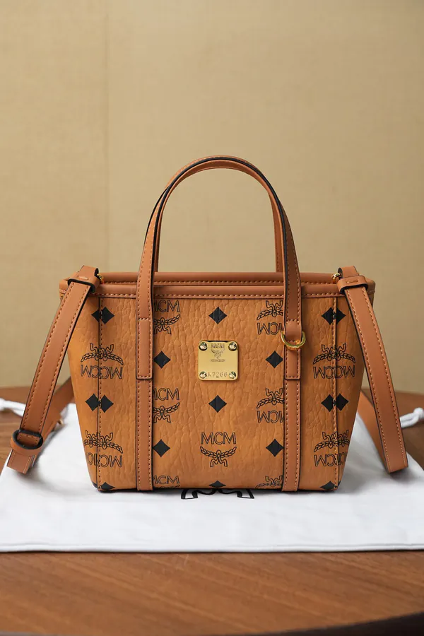 MCM Toni Visetos X Mini Bucket Bag