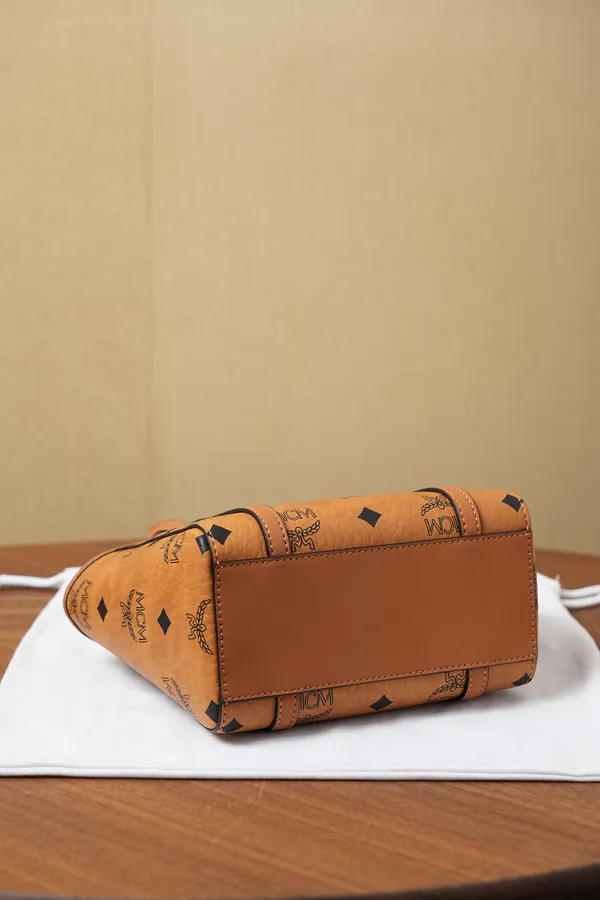 MCM Toni Visetos X Mini Bucket Bag