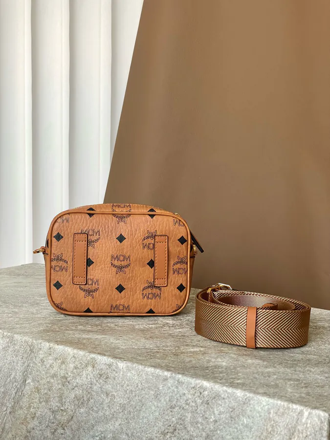 X Mini Shoulder Strap Camera Crossbody Bag by MCM