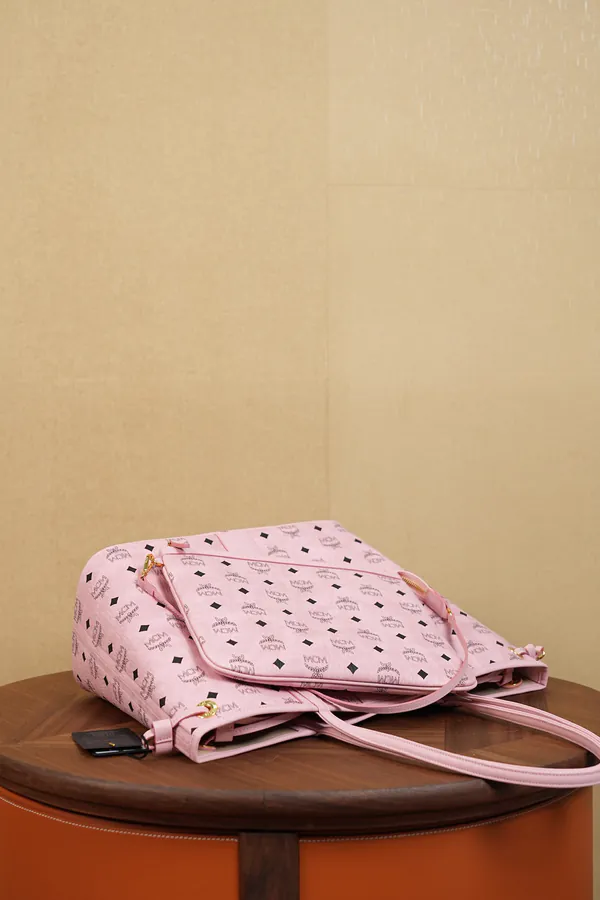 MCM Liz Visitor Tote Soft Pink