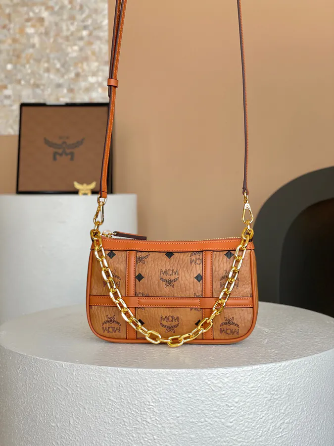 MCM Aren Visetos Mini Crossbody Bag