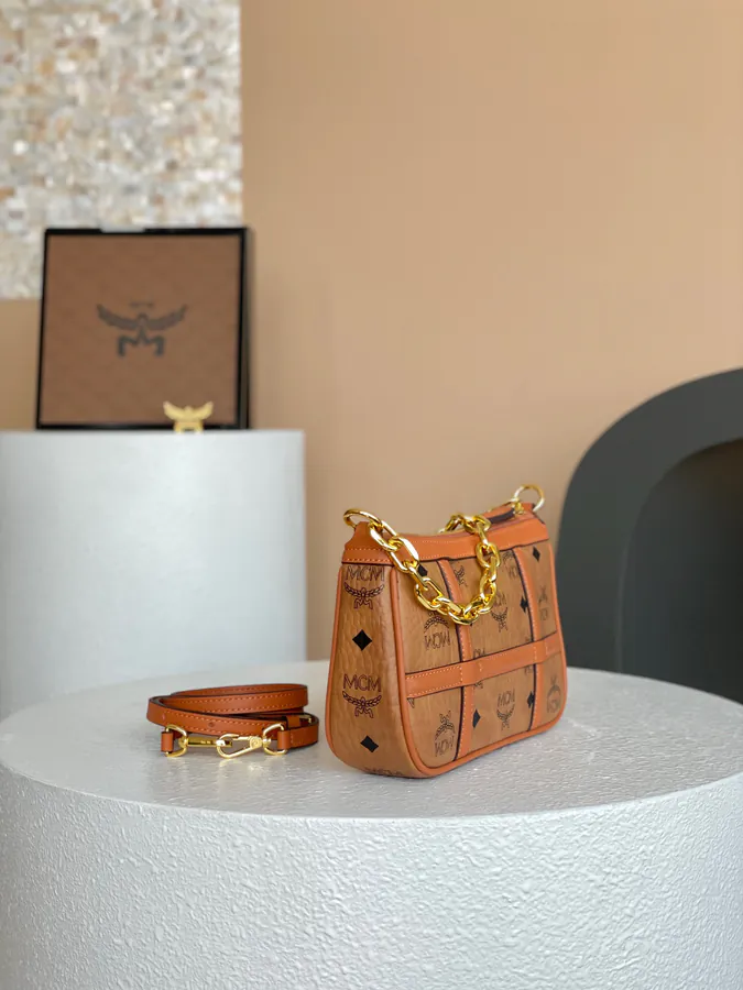 MCM Aren Visetos Mini Crossbody Bag
