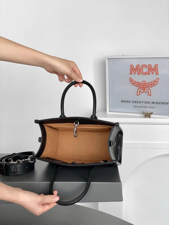 MCM München Visetos Mini Tote Bag