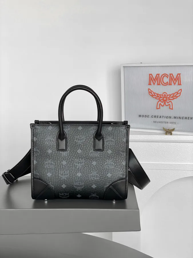 MCM München Visetos Mini Tote Bag
