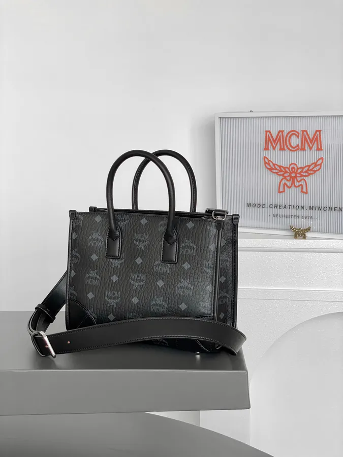 MCM München Visetos Mini Tote Bag