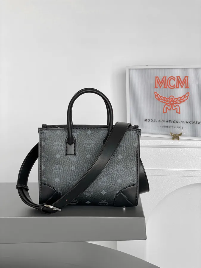 MCM München Visetos Mini Tote Bag