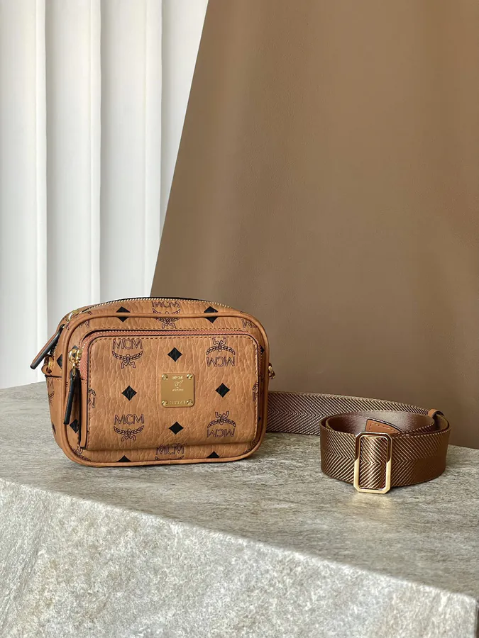 X Mini Shoulder Strap Camera Crossbody Bag by MCM