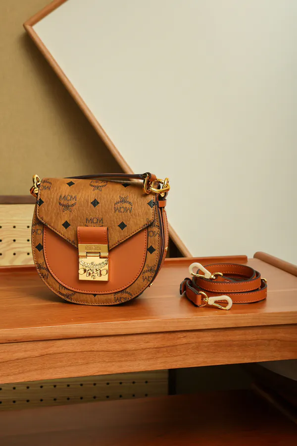 MCM Patrizia Visetos Mini Crossbody Tote
