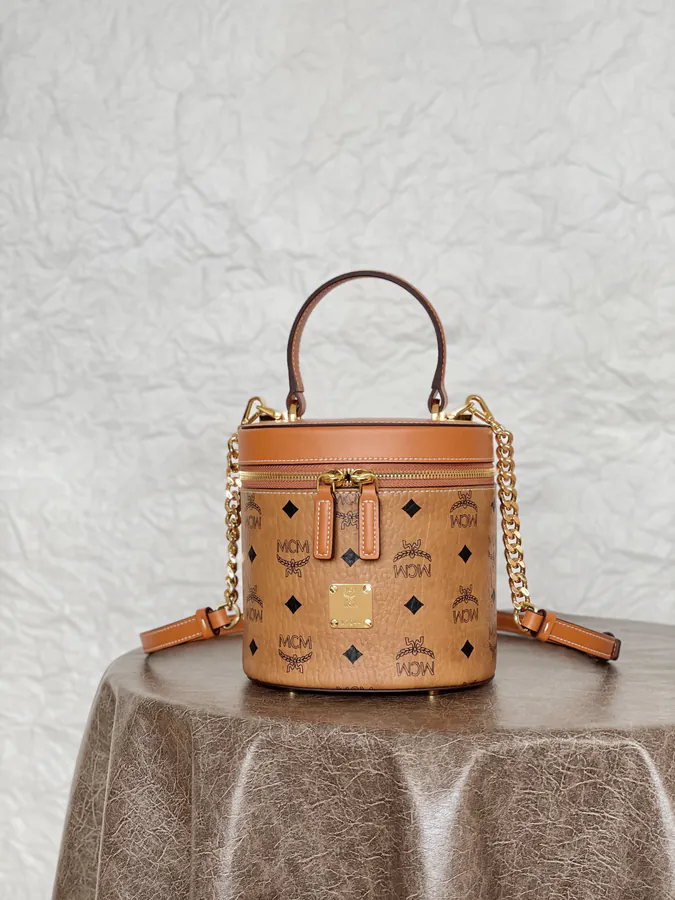 MCM Aren Visetos Bucket Bag