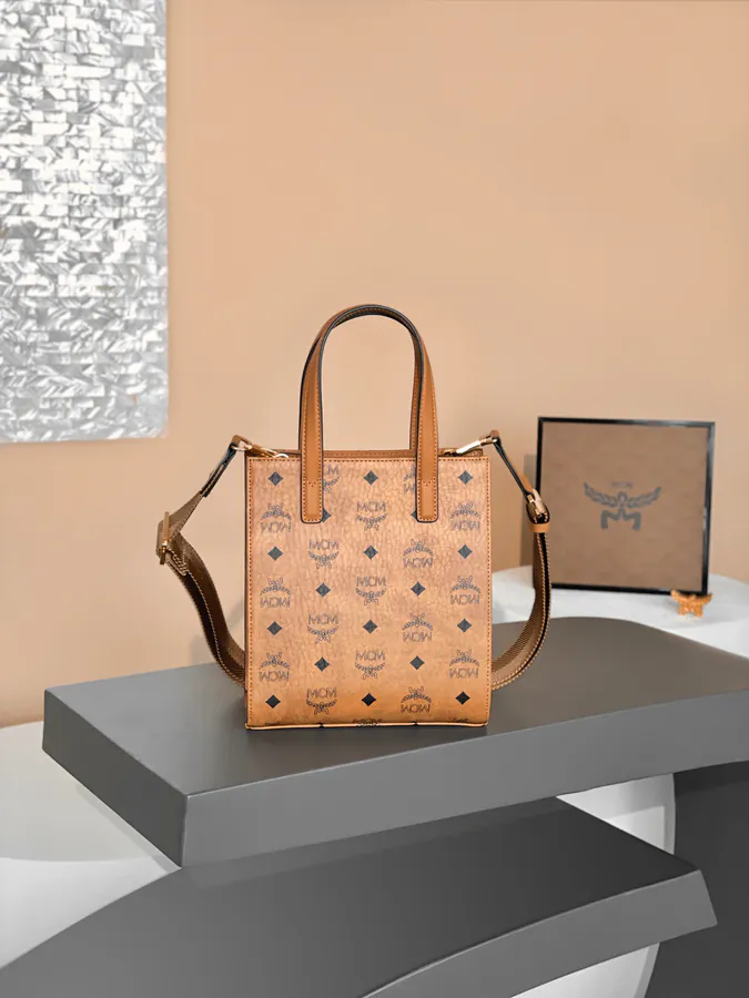 MCM Klassik Visetos Mini Handbag