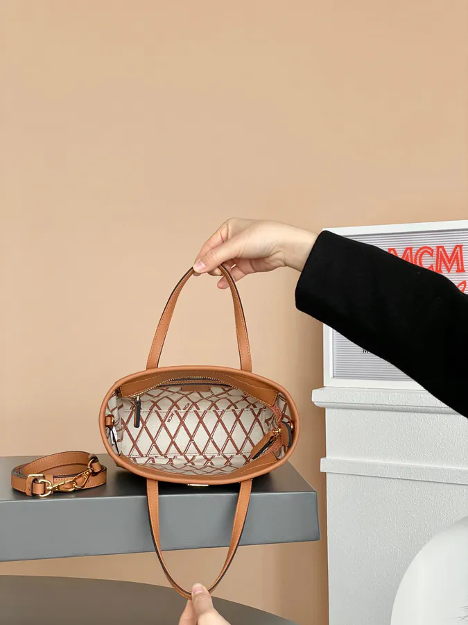 MCM Arent Visetos Mini Classic Cognac Color