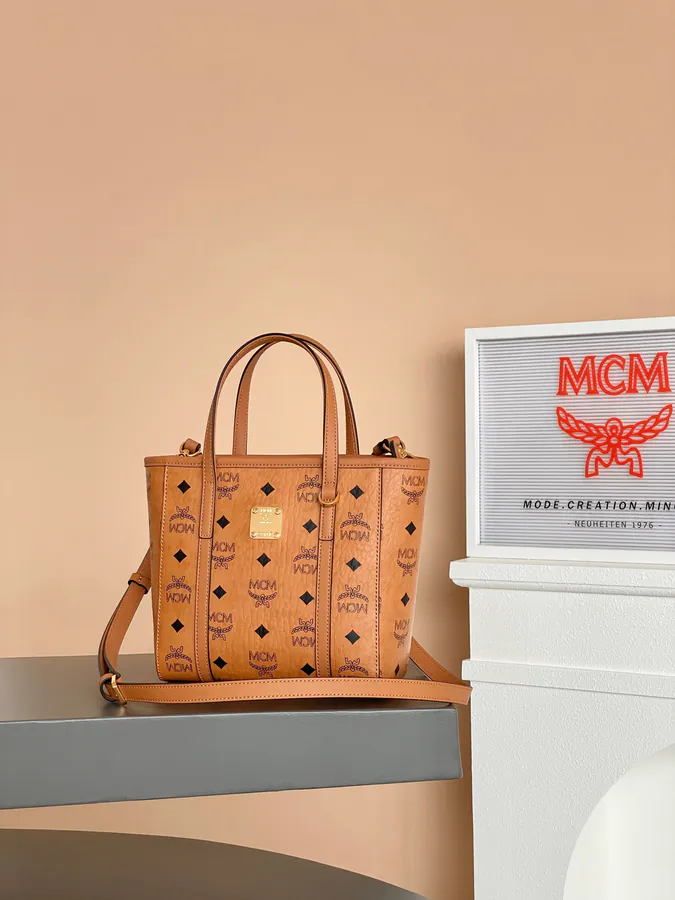 MCM Arent Visetos Mini Classic Cognac Color