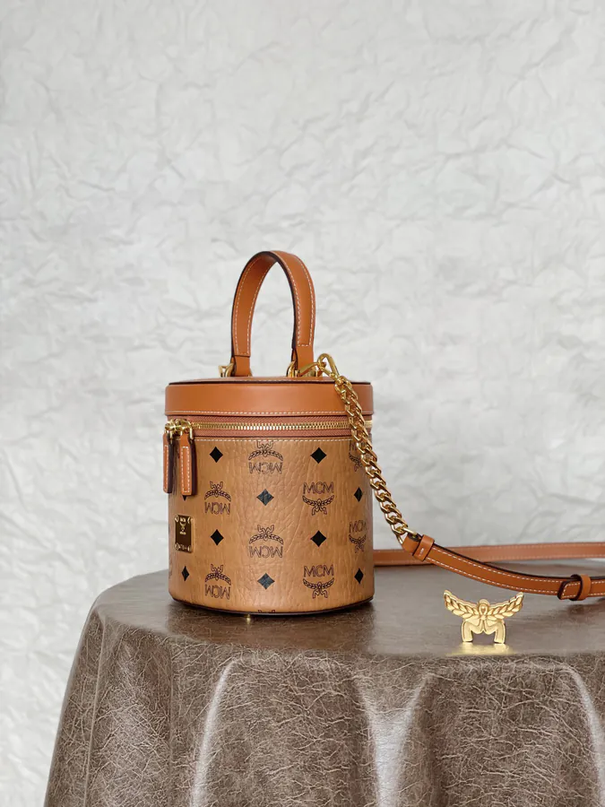 MCM Aren Visetos Bucket Bag