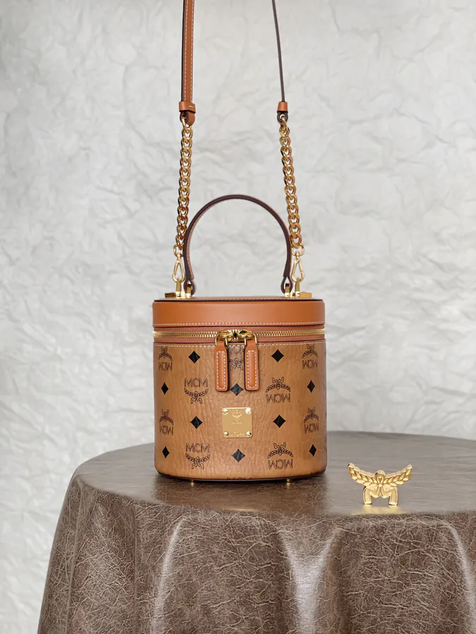 MCM Aren Visetos Bucket Bag