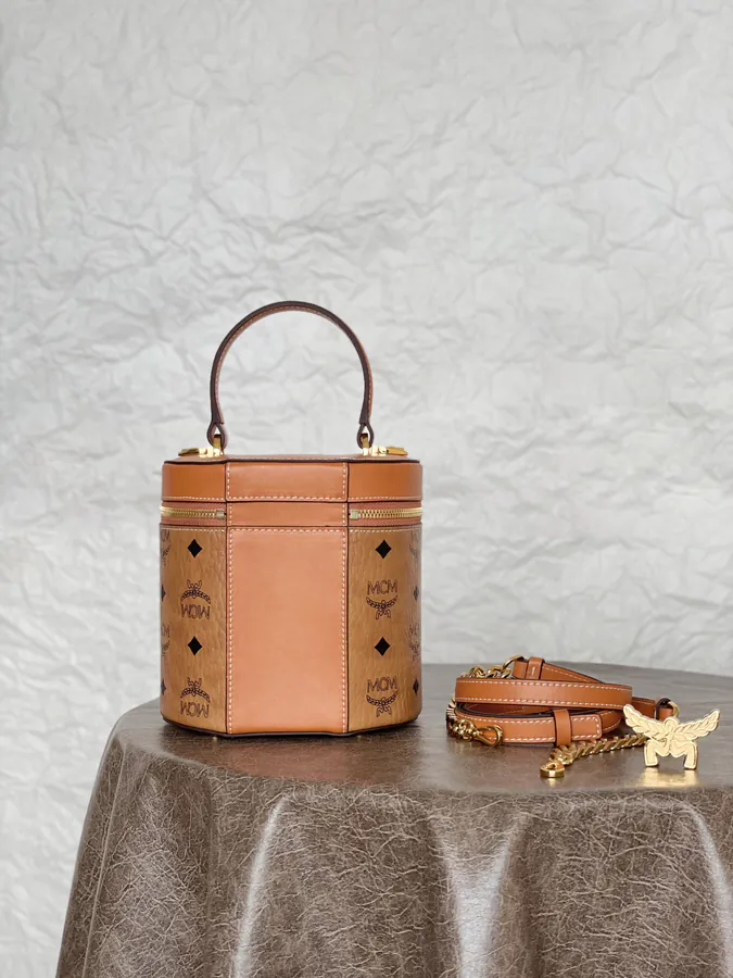 MCM Aren Visetos Bucket Bag