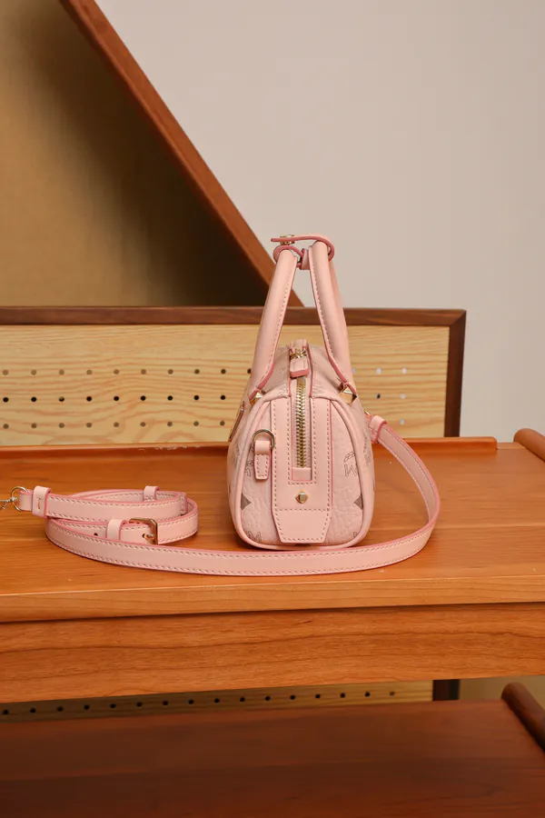 MCM Ella Visitos Mini Boston Bag