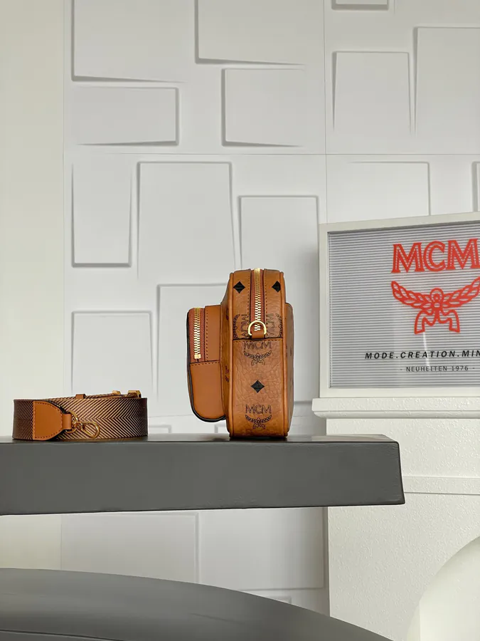 MCM Aren Visetos Mini Crossbody Bag