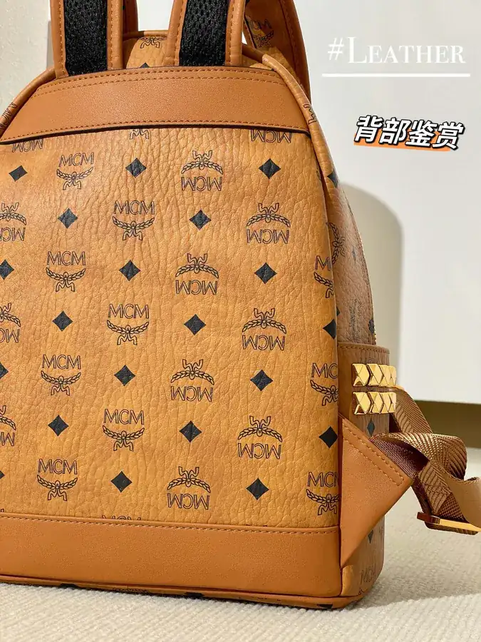Leather Visetos Bucket Bag
