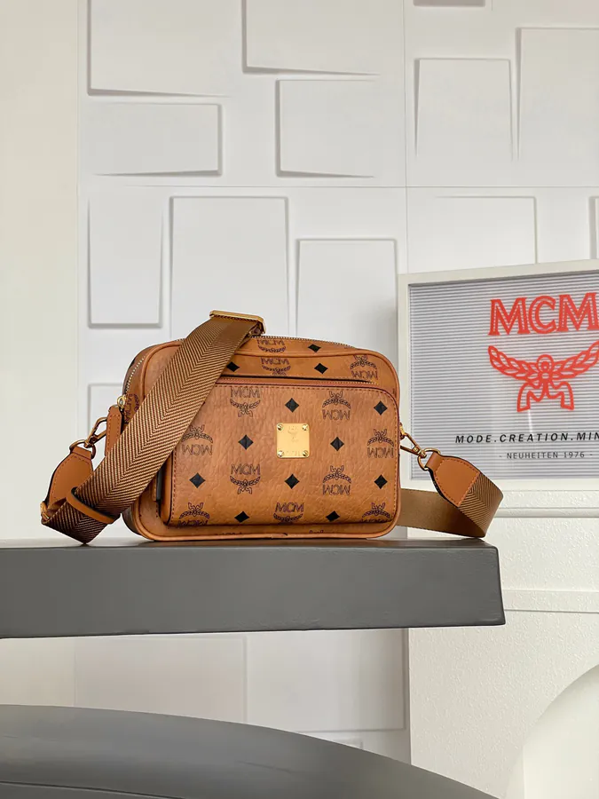 MCM Aren Visetos Mini Crossbody