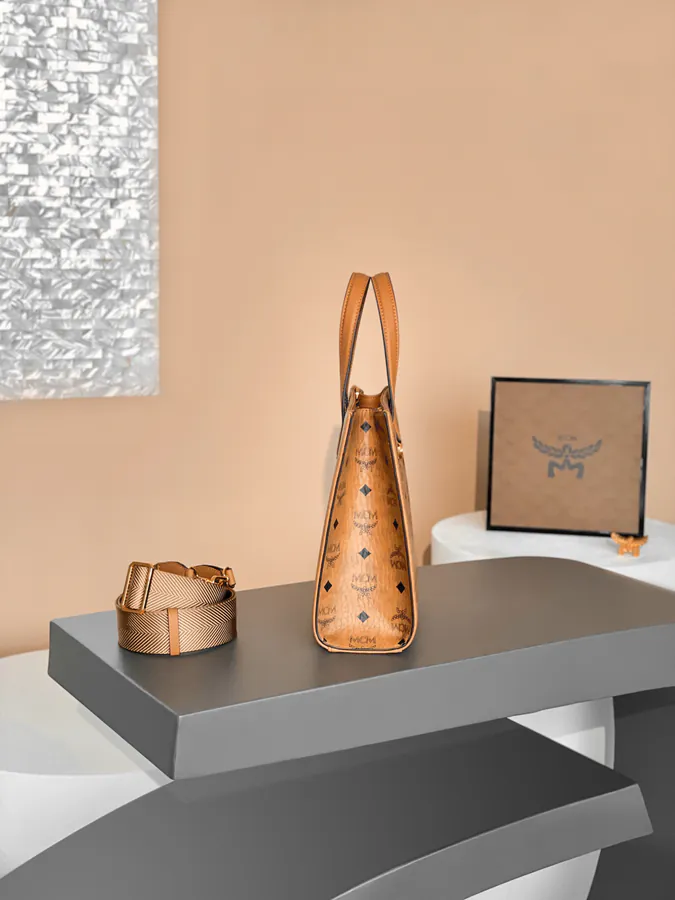MCM Klassik Visetos Mini Handbag
