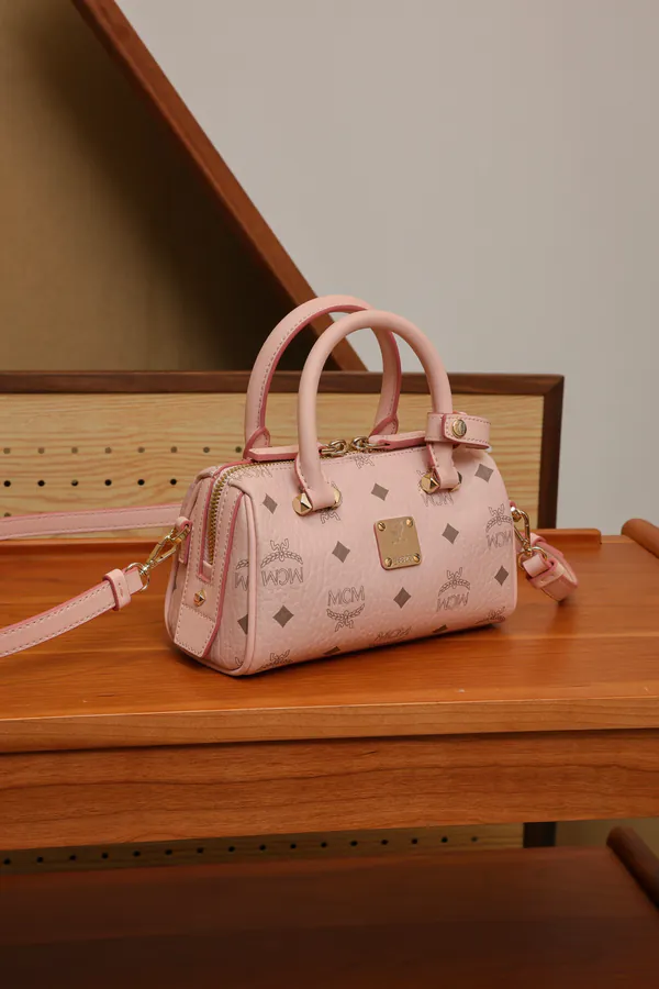 Mini Ella Boston Bag in Powder Pink