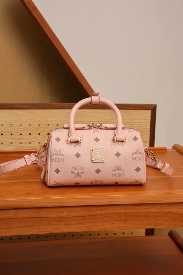 Mini Ella Boston Bag in Powder Pink