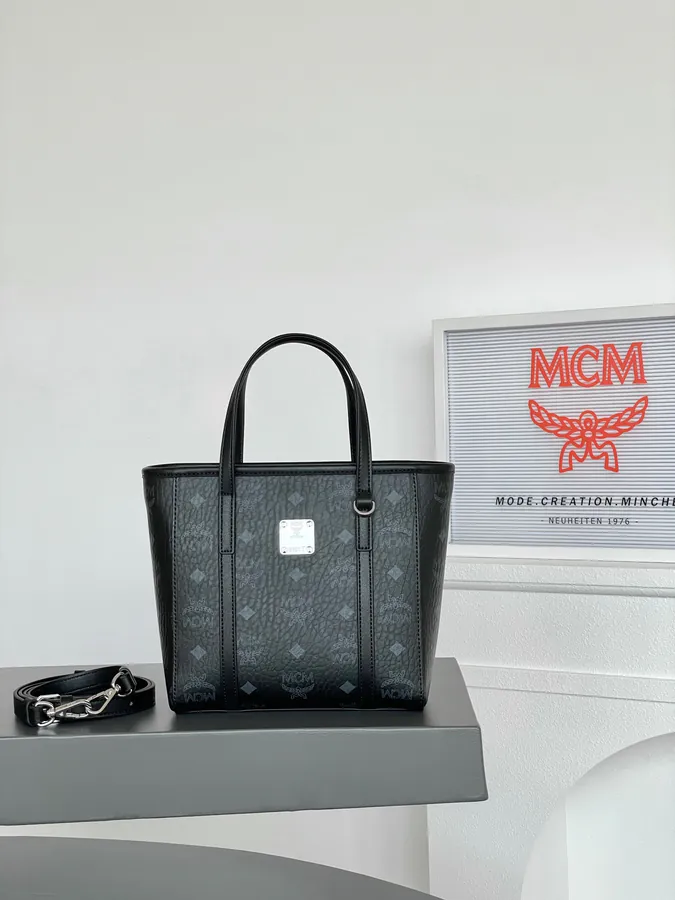 MCM Arent Visetos Mini Classic Black Bucket Bag