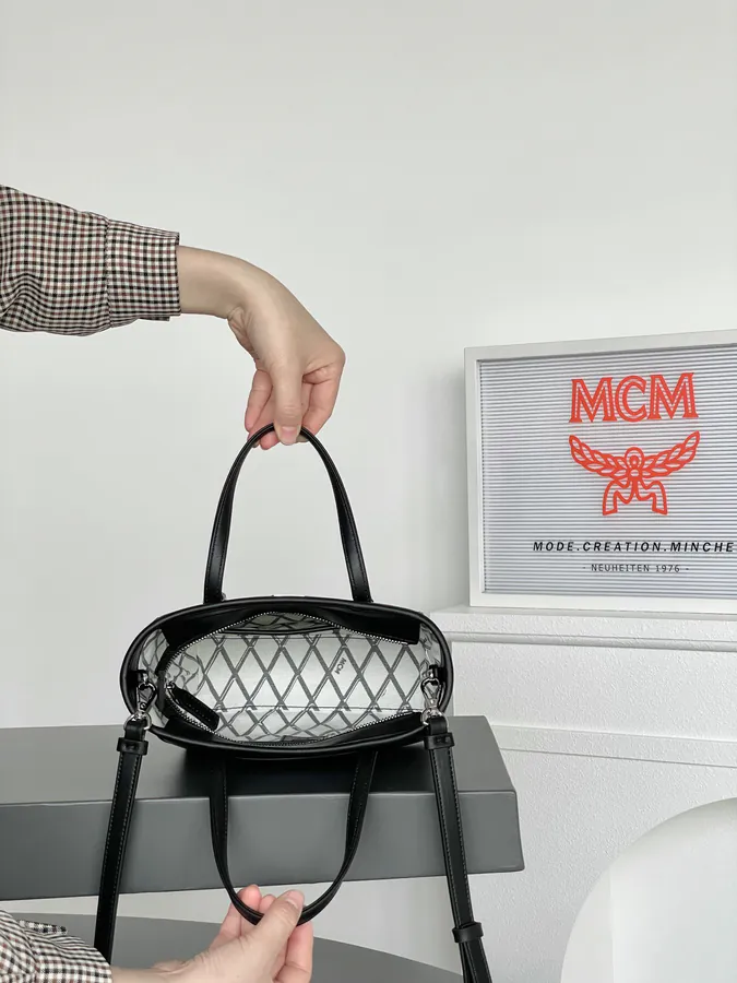 MCM Arent Visetos Mini Classic Black Bucket Bag