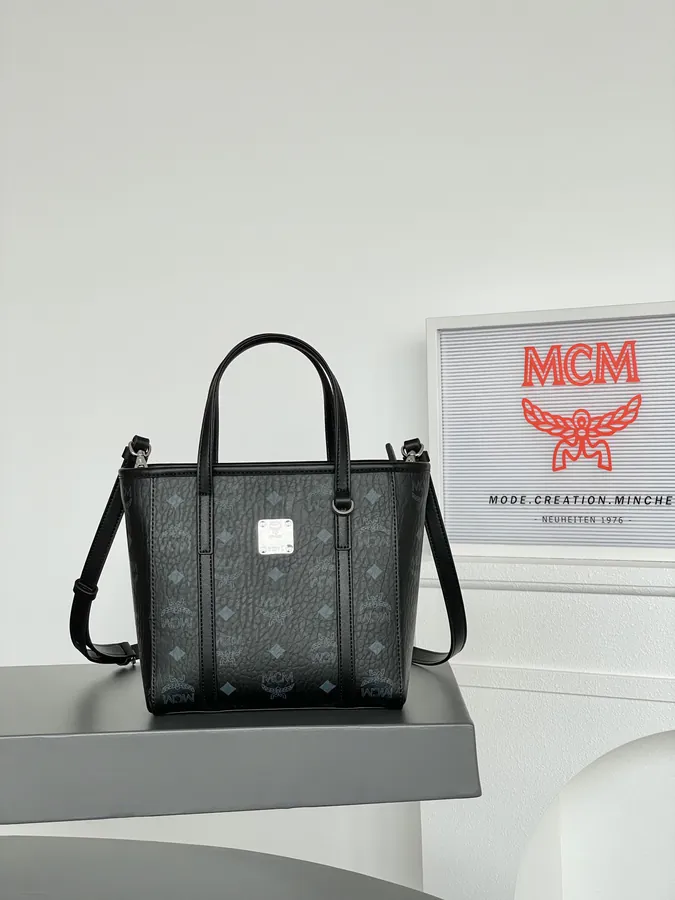 MCM Arent Visetos Mini Classic Black Bucket Bag
