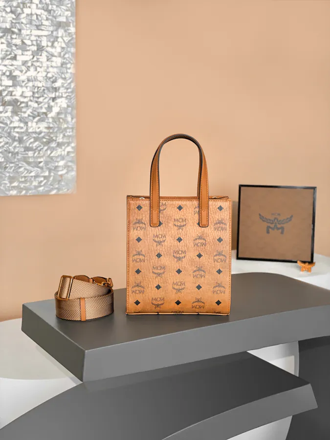 MCM Klassik Visetos Mini Handbag