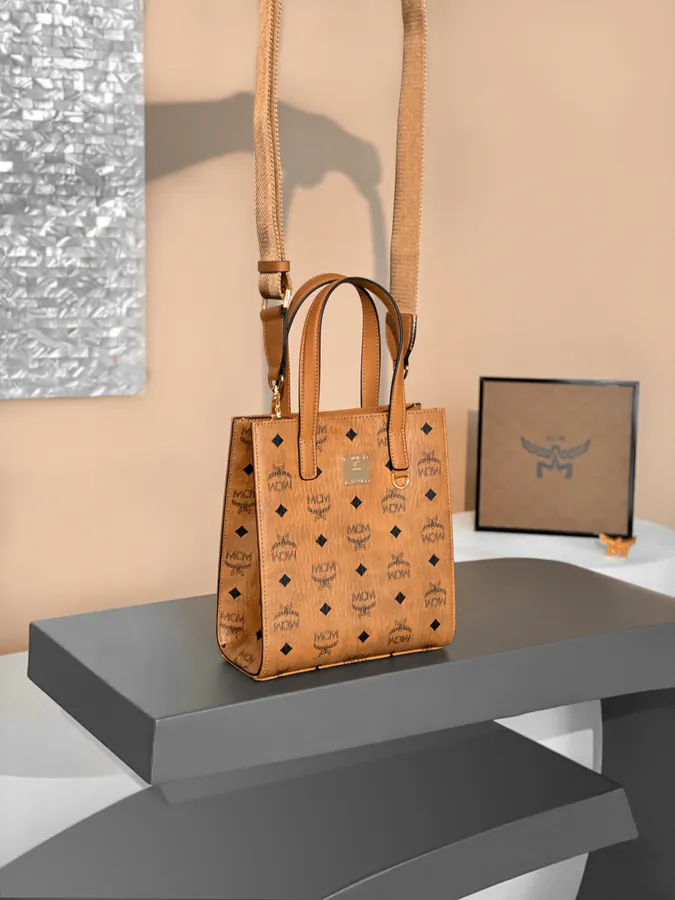MCM Klassik Visetos Mini Handbag
