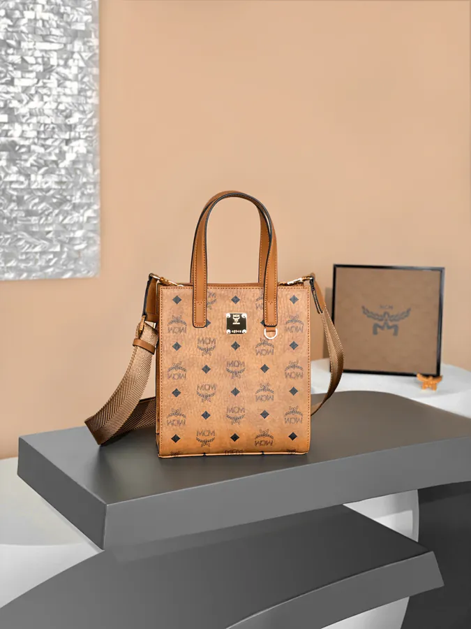 MCM Klassik Visetos Mini Handbag