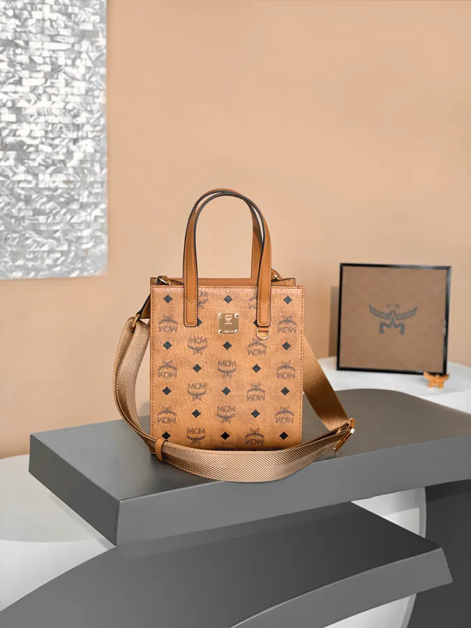 MCM Klassik Visetos Mini Handbag