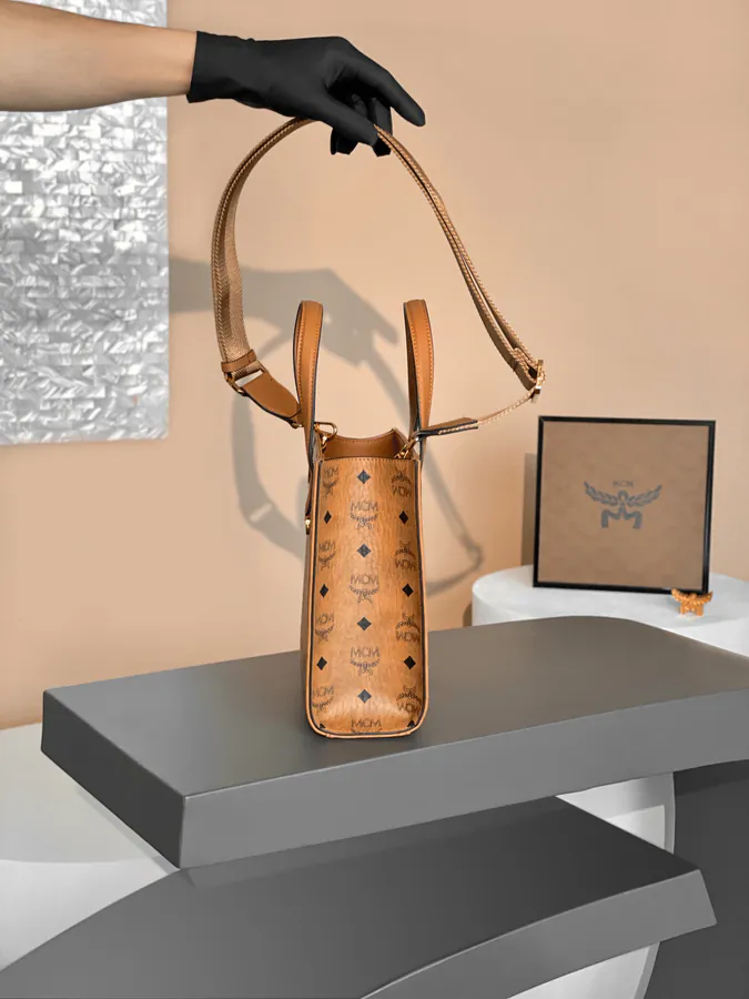 MCM Klassik Visetos Mini Handbag