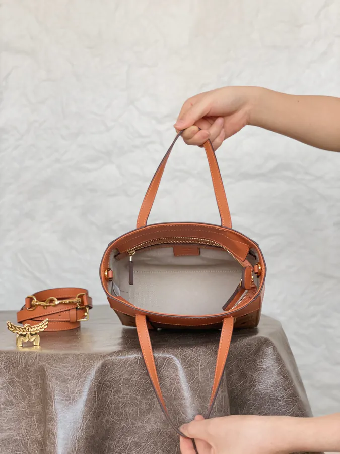 MCM Aren Visetos Mini Crossbody Bag