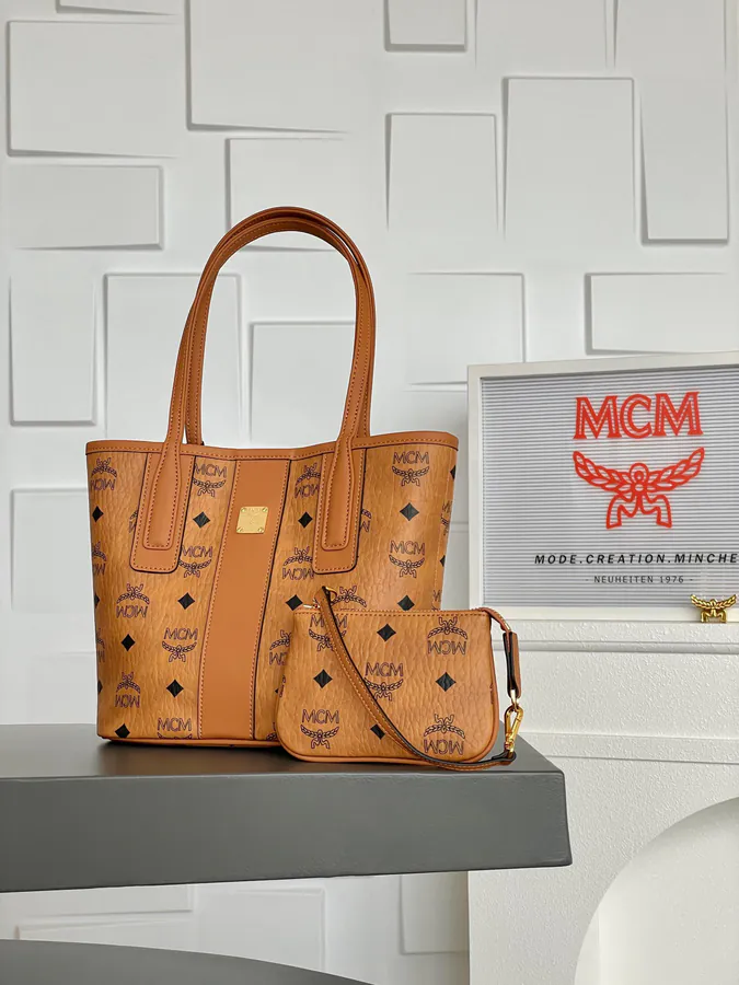 MCM Liz Visetos Mini Tote Bag