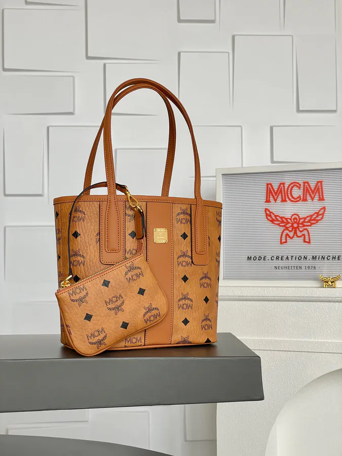 MCM Liz Visetos Mini Tote Bag