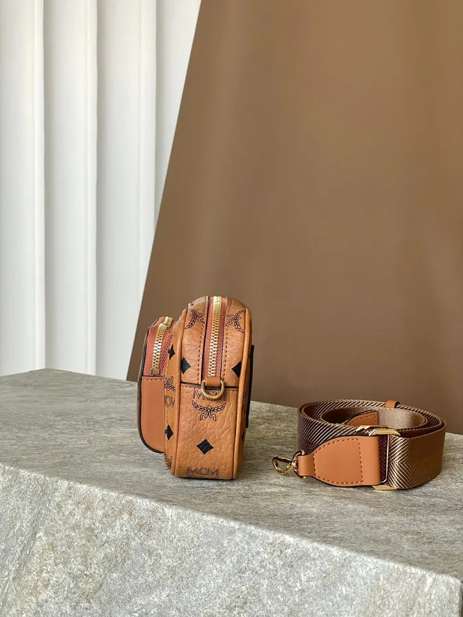 X Mini Shoulder Strap Camera Crossbody Bag by MCM