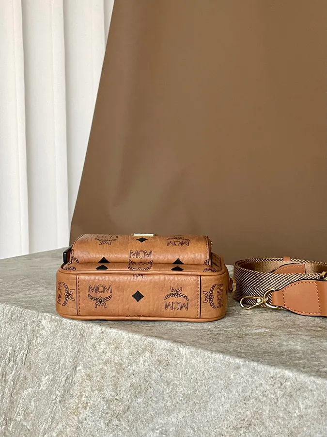 X Mini Shoulder Strap Camera Crossbody Bag by MCM