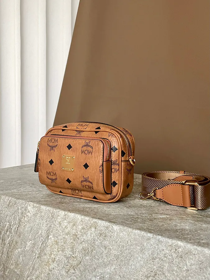 X Mini Shoulder Strap Camera Crossbody Bag by MCM