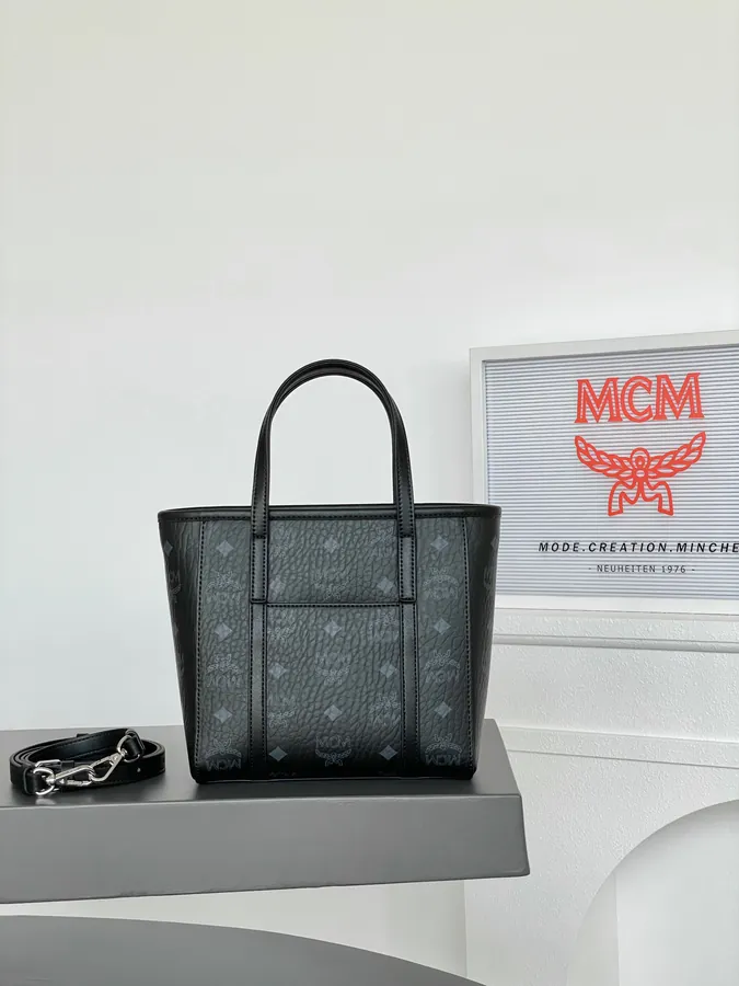MCM Arent Visetos Mini Classic Black Bucket Bag