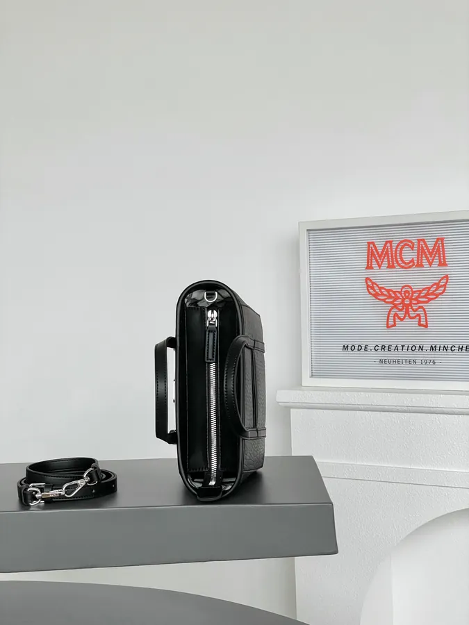 MCM Arent Visetos Mini Classic Black Bucket Bag