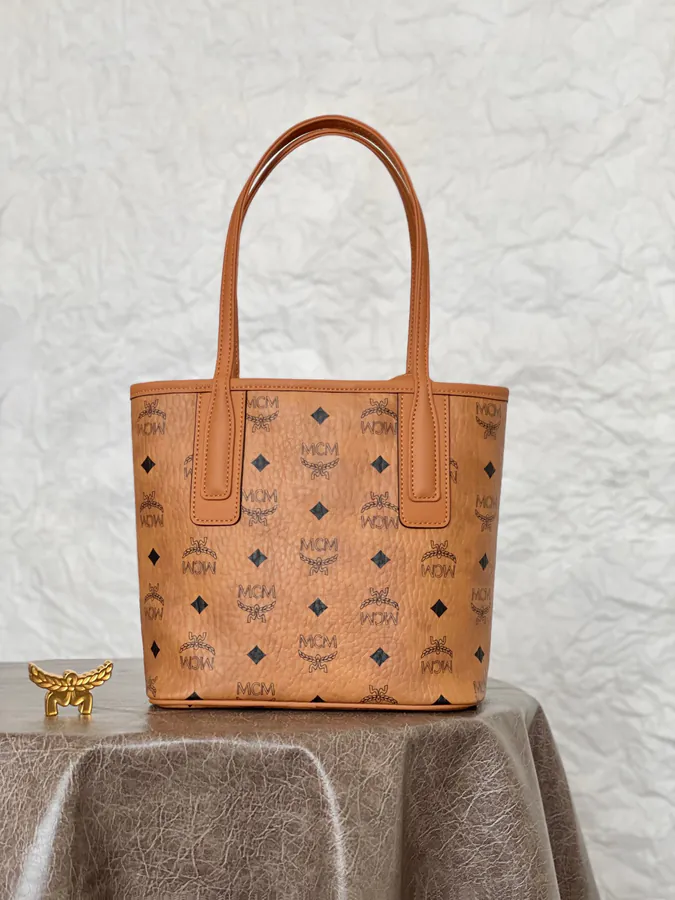 MCM Liz Visetos Mini Double Sided Tote Bag