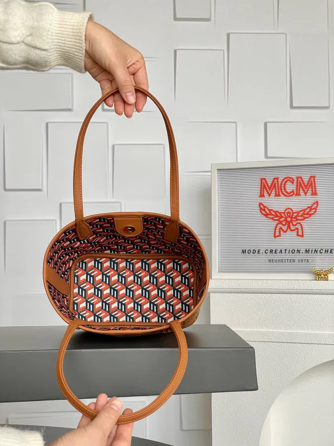 MCM Liz Visetos Mini Tote Bag