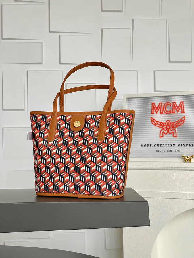 MCM Liz Visetos Mini Tote Bag
