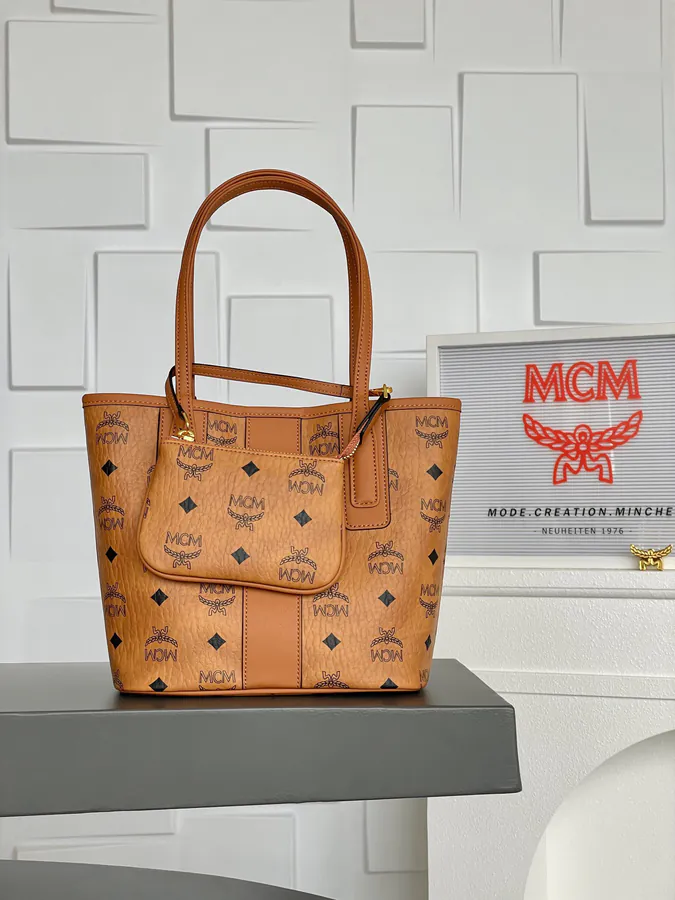 MCM Liz Visetos Mini Tote Bag